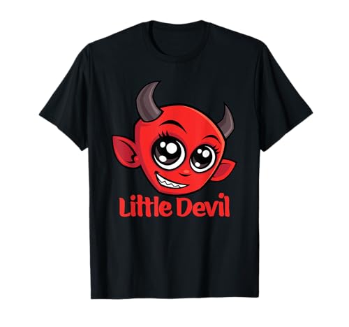 Entzückendes Design mit kleinen Teufels-Figuren für Kinder T-Shirt von Playful Halloween Little Devil Cartoon Design