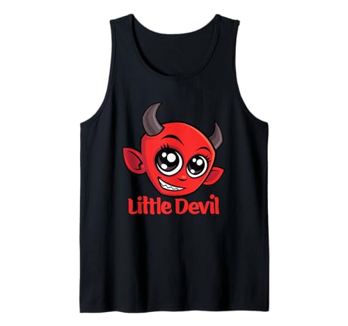 Entzückendes Design mit kleinen Teufels-Figuren für Kinder Tank Top von Playful Halloween Little Devil Cartoon Design