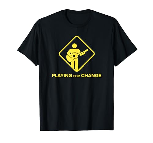 Playing for Change T-Shirt Schwarz Logo Unisex Erwachsene Kinder Logo-Enthusiasten Klassisch Kurzarm ohne Manschette Small Playing for Change T-Shirt Schwarz Logo Unisex Erwachsene Kinder Logo-Enthusiasten Klassisch Kurzarm ohne Manschette Small von Playing for Change