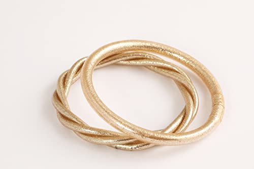 Playita Beach Bracelet - 2er Set I Hochwertiger Armreif in der Farbe Lightgold/Champagne Playita Beach Bracelet - 2er Set I Hochwertiger Armreif in der Farbe Lightgold/Champagne von Playita