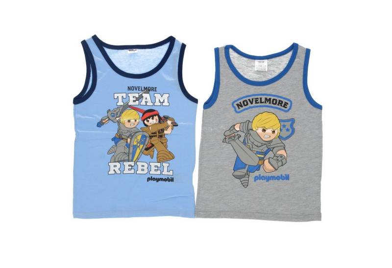 Playmobil Kidswear Unterhemd Playmobil 2er Pack Unterhemd Shirt aus 100% Baumwolle für Jungs (2-St) von Playmobil Kidswear