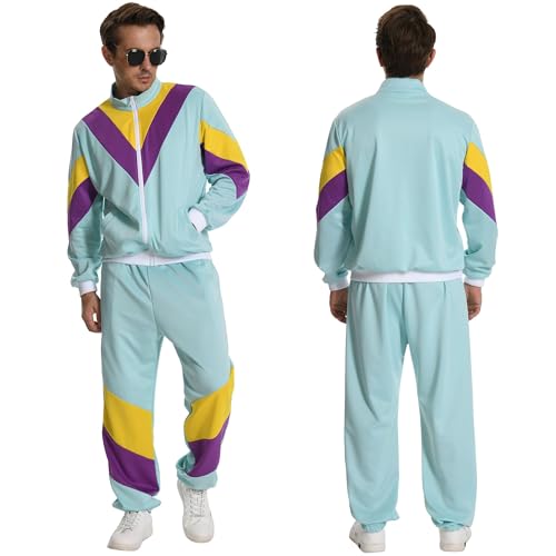 Playnett 80er Jahre Outfit Damen Herren 90er 80 Er Trainingsanzug Retro Faschingskostüme Playnett 80er Jahre Outfit Damen Herren 90er 80 Er Trainingsanzug Retro Faschingskostüme von Playnett