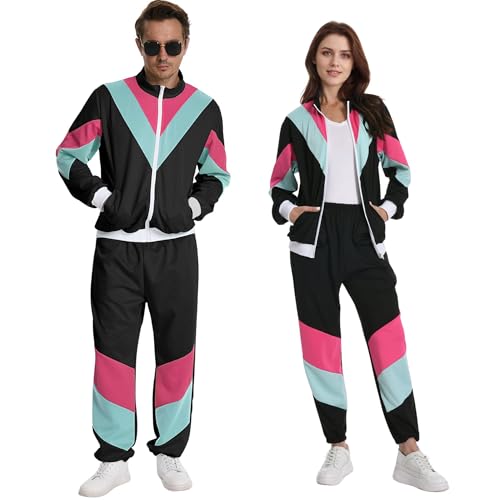 Playnett 80er Trainingsanzug Retro Trainingsanzug Kostüm Damen 80er Jahre 90er 80 Er Playnett 80er Trainingsanzug Retro Trainingsanzug Kostüm Damen 80er Jahre 90er 80 Er von Playnett