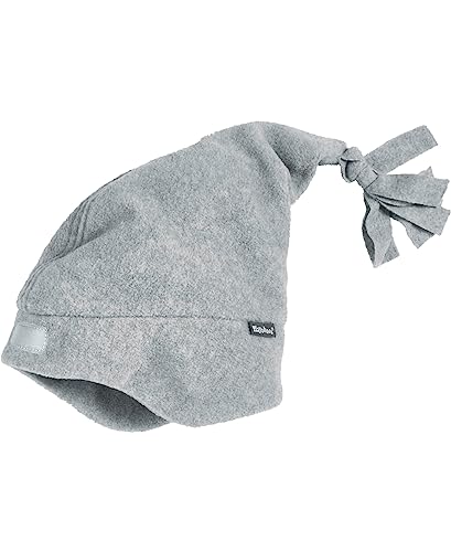 Playshoes Unisex Kinder Fleece-Mütze Wintermütze, Zipfelmütze grau/melange, 49cm von Playshoes