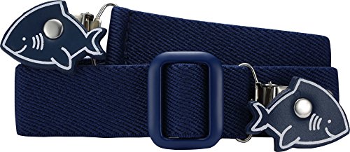 Playshoes Unisex Schnalle Zum Klipsen Elastik-Gürtel Clip Uni, Marine Hai, 116-140 von Playshoes