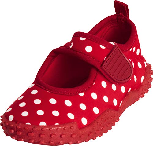 Playshoes Unisex Kinder Aquaschuhe Aqua-Schuhe Punkte, Rot Punkte, 28/29 EU von Playshoes