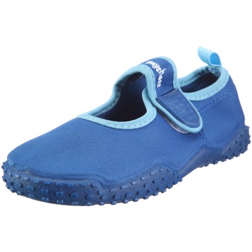 Playshoes Unisex Kinder Aquaschuhe Aqua-Schuhe Klassisch, Blau Klassisch, 18/19 EU von Playshoes