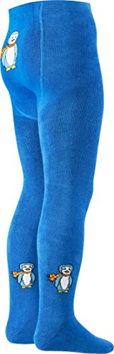 Playshoes Jungen Thermo Pinguin Strumpfhose, Blickdicht, blau, 62/68 von Playshoes