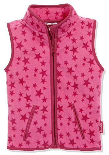 Playshoes Unisex Kinder Fleece Weste Outdoor-Oberteil, pink Sterne, 74 von Playshoes