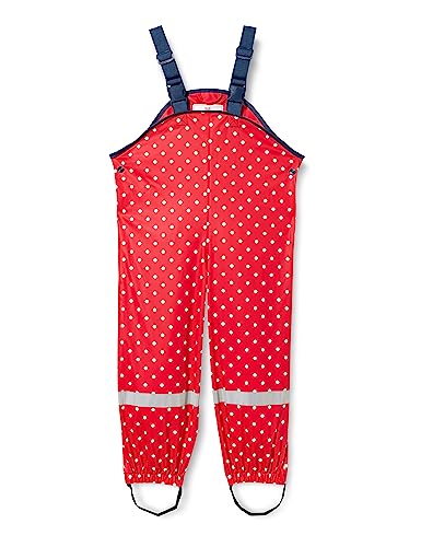 Playshoes Wind- und wasserdichte Regenhose Regenbekleidung Unisex Kinder,Rot Punkte,80 von Playshoes