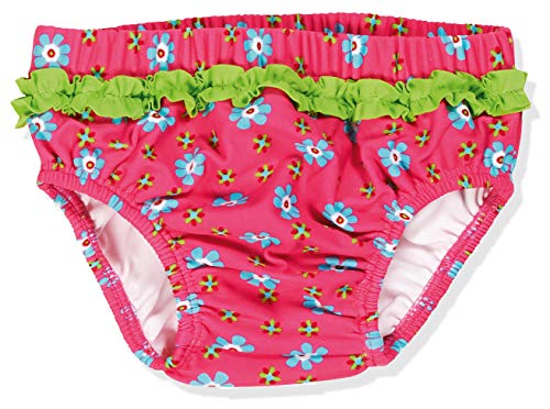 Playshoes UV-Schutz Windelhose Unisex Kinder Badehose Schwimmhose Badebekleidung, Blumen, 74/80 von Playshoes