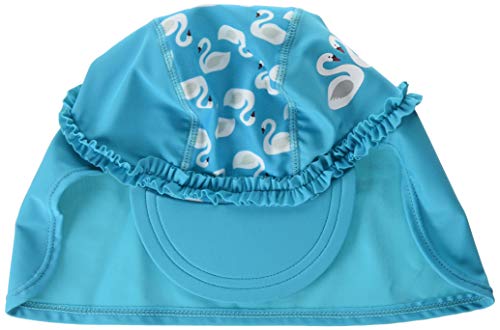 Playshoes Baby - Mädchen UV-Schutz Mütze Schwäne 461238, 15 - Türkis, 51 von Playshoes