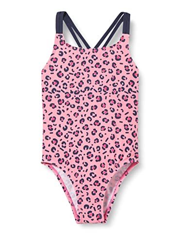 Playshoes Schwimmanzug Badebekleidung Mädchen,Pink Leo,110-116 von Playshoes