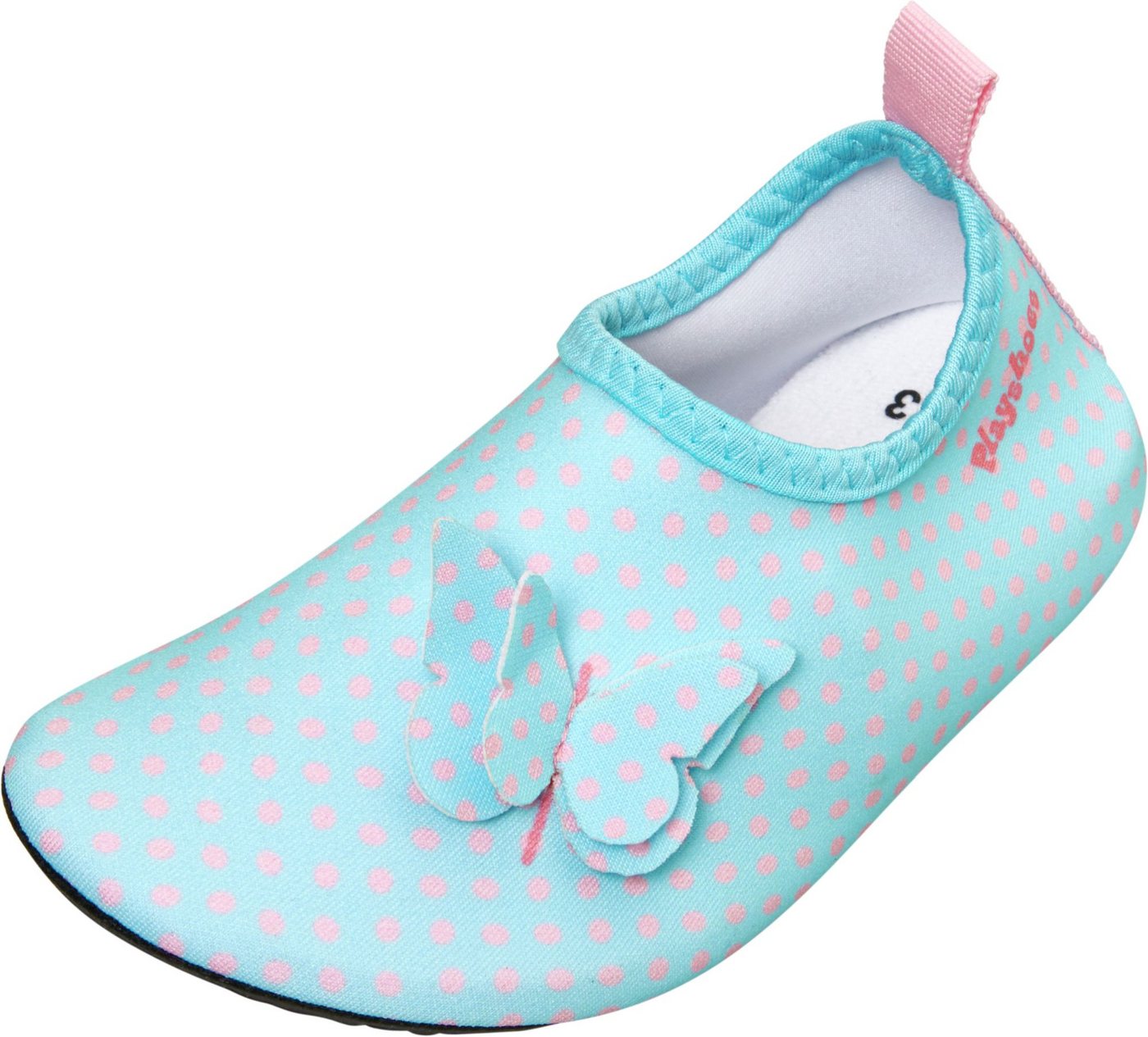Playshoes Barfußschuh Barfuß-Schuh Schmetterlinge, Größe: 24/25, Farbe: rosa von Playshoes
