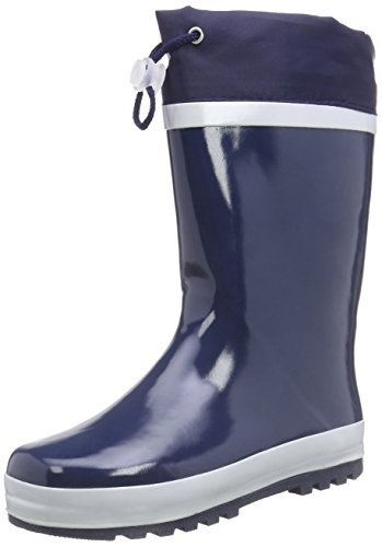 Playshoes Gummistiefel gefüttert Regenstiefel, Marine/Rot, 26 EU von Playshoes