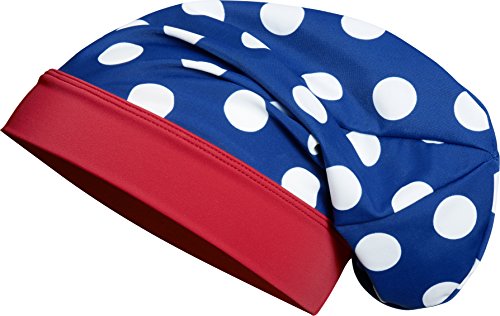 Playshoes Beanie große Punkte Seepferdchen mit UV-Schutz, Mädchenhut, Blau (blau / weiß), Large (Herstellergröße: 55cm) von Playshoes