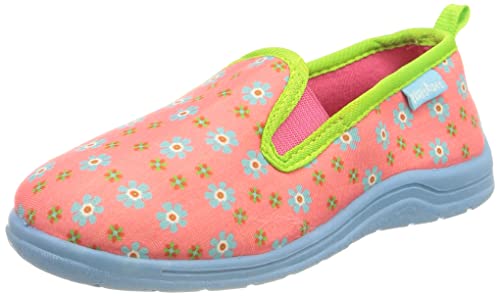 Playshoes Blumen, Unisex-Kinder Niedrige Hausschuhe, Pink (Pink 18), 18/19 EU (2 Child UK) von Playshoes