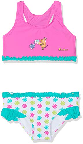 Playshoes Mädchen UV-Schutz Bikini die Maus Blumen 461094, 586 - Weiß/Rosa, 86-92 von Playshoes