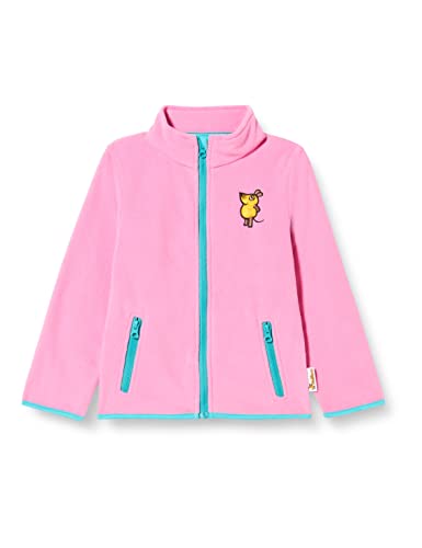 Playshoes Unisex Kinder Fleece-Jacke Outdoor-Oberteil, pink Die Maus, 86 von Playshoes