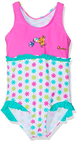 Playshoes Mädchen UV-Schutz Badeanzug Schwimmanzug Badebekleidung, Die Maus Blumen, 122/128 von Playshoes