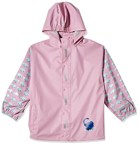 Playshoes Mädchen Raincoat Mouse And Elephant Regenjacke, Pink (Rosa 14), 18-24 Monate (Herstellergröße: 92) von Playshoes