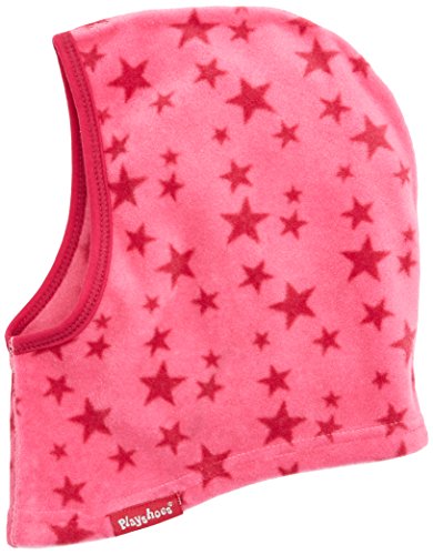 Playshoes Unisex Kinder Fleece-Schlupfmütze Winter-Mütze, pink Sterne, one size von Playshoes