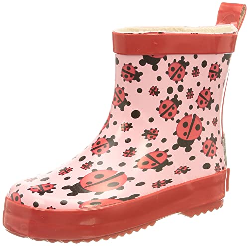 Playshoes Mädchen Gummistiefel Marienkã£â£ã¢â£ã£â¢ã¢â¤fer Nieder Schlupfstiefel, Rosa, 23 EU von Playshoes