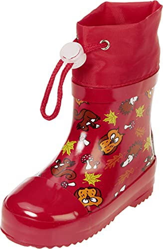 Playshoes Gummistiefel Waldtiere Gefüttert (180390_8) Rot21 von Playshoes