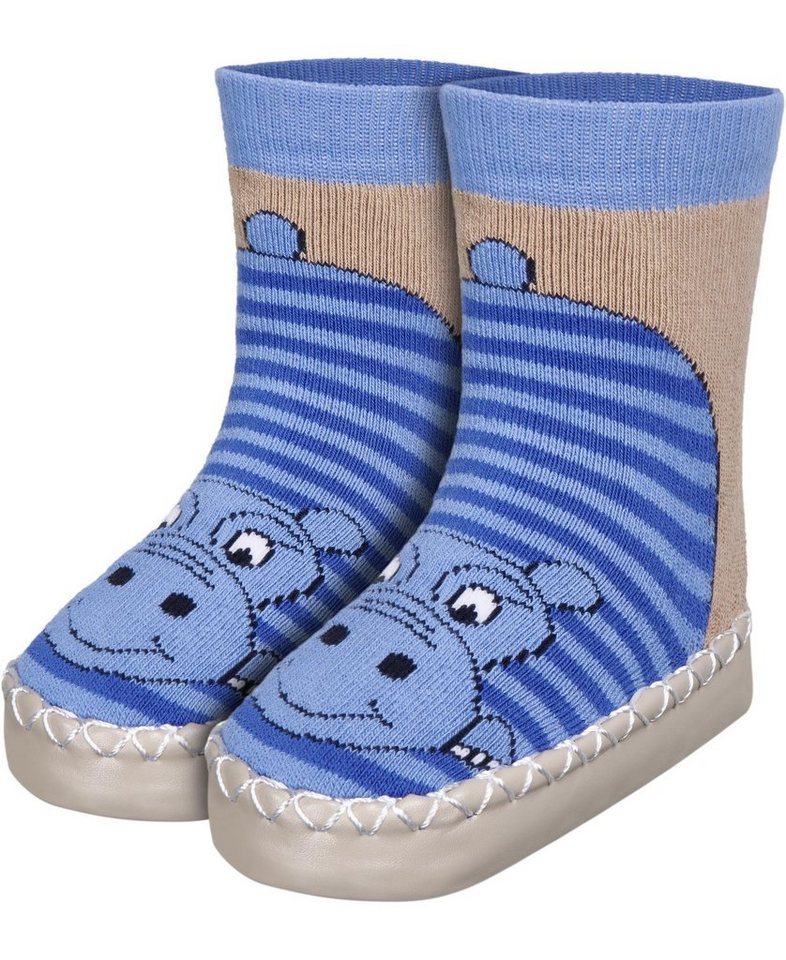 Playshoes Hüttenschuh Nilpferd Hausschuh von Playshoes