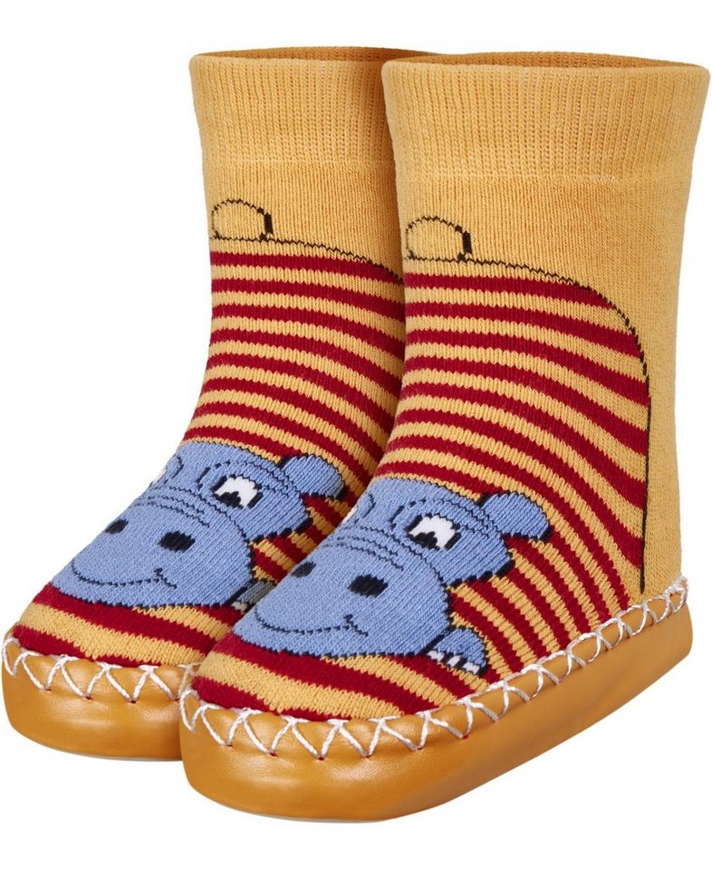 Playshoes Hüttenschuh Nilpferd Hausschuh von Playshoes