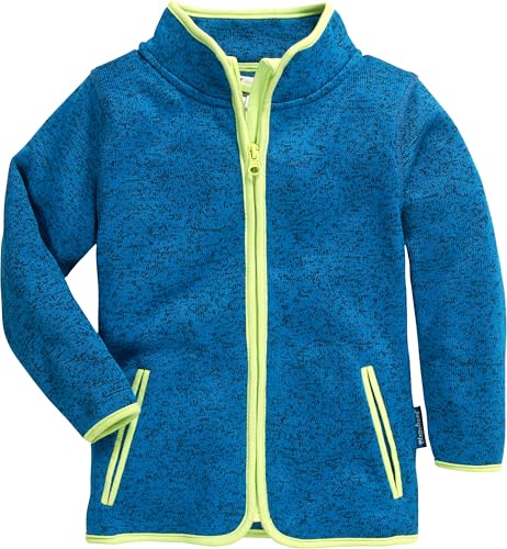 Playshoes Fleece-Jacke Unisex Kinder Outdoor-Oberteil, blau Strickfleece, 80 von Playshoes