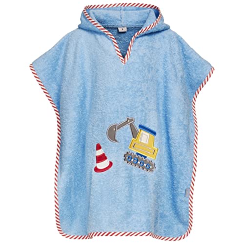 Playshoes Bademantel Handtuch Unisex Kinder,Bagger,L (ab ca. 4 Jahre) von Playshoes