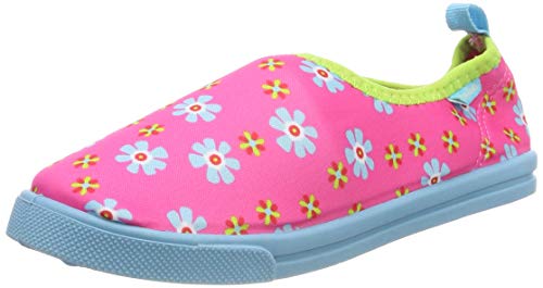 Playshoes UV-Schutz Aqua-Slipper Blumen, Aqua Schuhe, Pink (pink 18), 26/27 EU (9 Child UK) von Playshoes