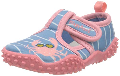 Playshoes Unisex Kinder Aquaschuhe Laufschuh, Blau Pink Krebs, 22/23 EU von Playshoes