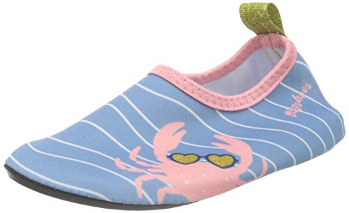 Playshoes Unisex Kinder Barfuß-Schuhe, Blau Pink Krebs, 24/25 EU Playshoes Unisex Kinder Barfuß-Schuhe, Blau Pink Krebs, 24/25 EU von Playshoes
