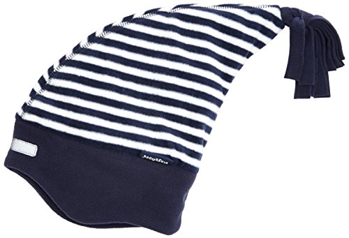 Playshoes Jungen Fleece-Zipfelmütze maritim Mütze, Blau (Marine/weiß 171), 55 von Playshoes