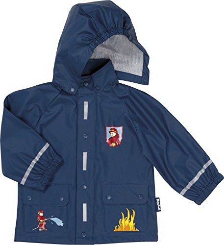 Playshoes Wind- und wasserdicht Regenmantel Regenbekleidung Unisex Kinder,Feuerwehr,116 von Playshoes