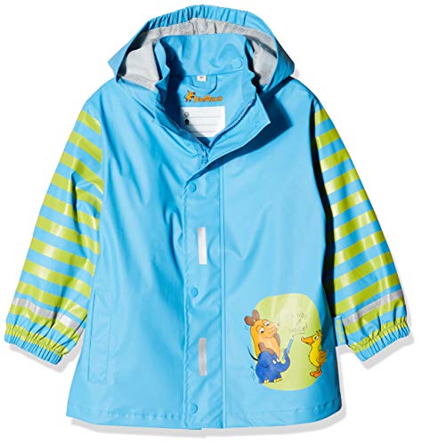 Playshoes Wind- und wasserdicht Regenmantel Regenbekleidung Unisex Kinder,blau Die Maus,128 von Playshoes