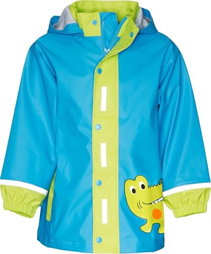 Playshoes Regenjacke Unisex Kinder Wind- und wasserdicht Regenmantel Regenbekleidung, Krokodil, 128 von Playshoes