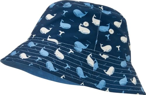 Playshoes Jungen UV-Schutz Fischerhut Bademütze Kopfbedeckung, Wal, 51cm von Playshoes