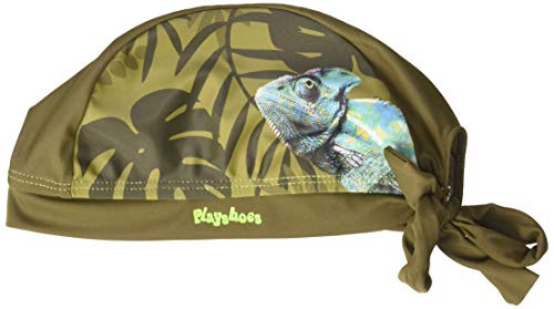 Playshoes Jungen UV-Schutz Kopftuch Chamäleon Sonnenhut, Oliv, 55cm von Playshoes