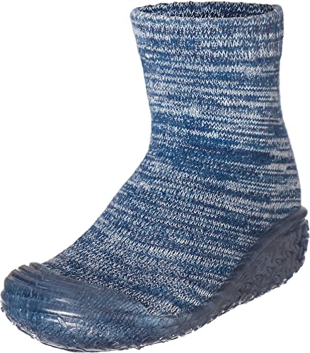 Playshoes Unisex-Kinder Socke gestrickt Hohe Hausschuhe, Blau (Marine 11), 20/21 EU, 202101 von Playshoes