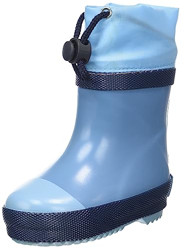 Playshoes Jungen Unisex Kinder Halbschaft gefüttert Gummistiefel, blau, 18 EU von Playshoes