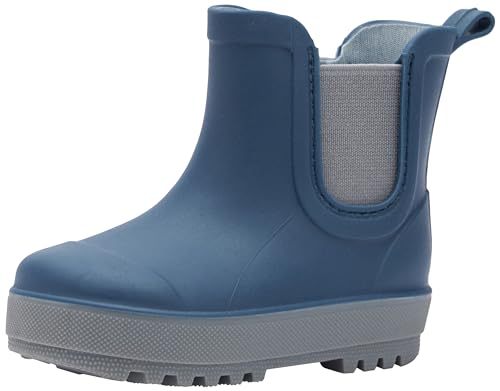 Playshoes Jungen Unisex Kinder Regenstiefel Gummistiefel, Marine/Grau, 19 EU von Playshoes