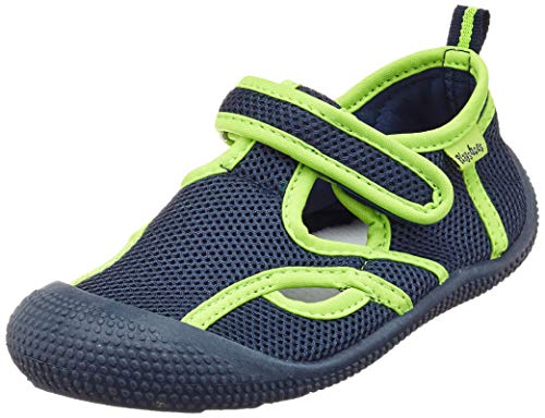 Playshoes Unisex Kinder Aquaschuhe Aqua Schuhe, Marine Grün Uv Schutz, 18/19 EU von Playshoes