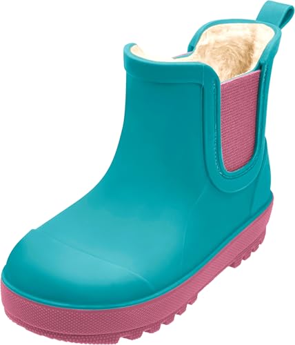 Playshoes Jungen Unisex Kinder Warmfutter Gummistiefel, TPE Petrol, 27 EU von Playshoes