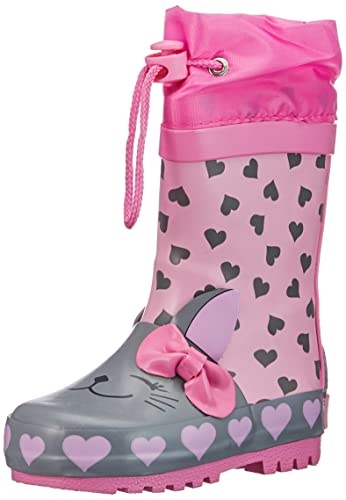 Playshoes Gummistiefel Zugband Regenstiefel, Katze, 24 EU von Playshoes