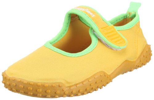 Playshoes Kinder Aquaschuhe, Badeschuhe klassisch mit UV-Schutz, 20/21, Gelb (Gelb 12) von Playshoes