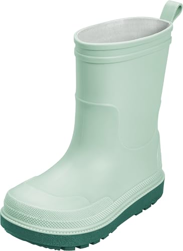 Playshoes Kinder Gummistiefel aus Naturkautschuk, trendige Unisex Regenstiefel mit Reflektoren, Grün (grün 29), 184310, 20/21 EU von Playshoes