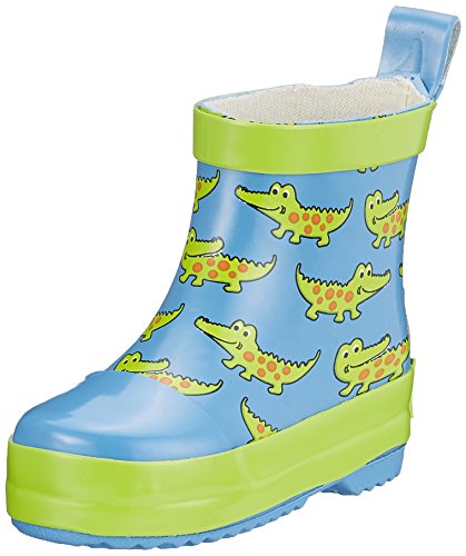 Playshoes Unisex Kinder Gummistiefel Halbschaft Regenstiefel, Krokodil, 19 EU von Playshoes